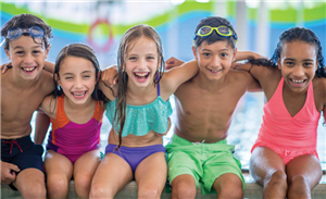 Children at pool